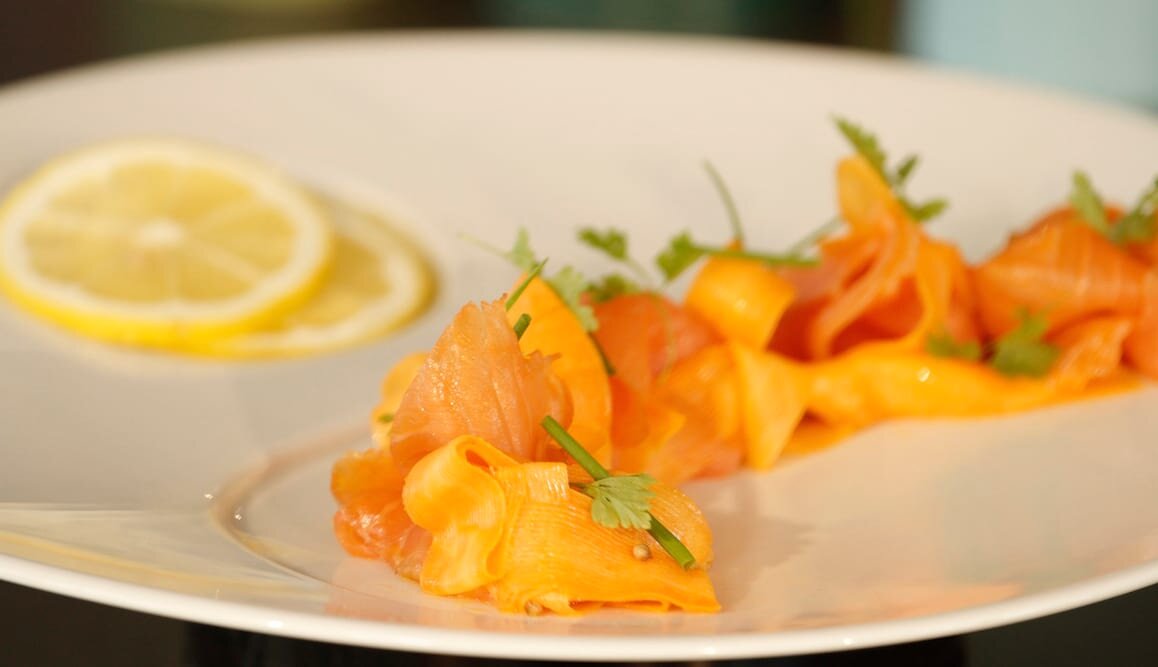 Salade de Truite des Fjords fumée et carottes 