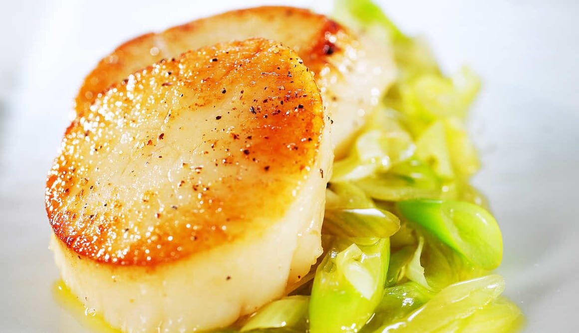 Saint-Jacques de Norvège, citron et gingembre