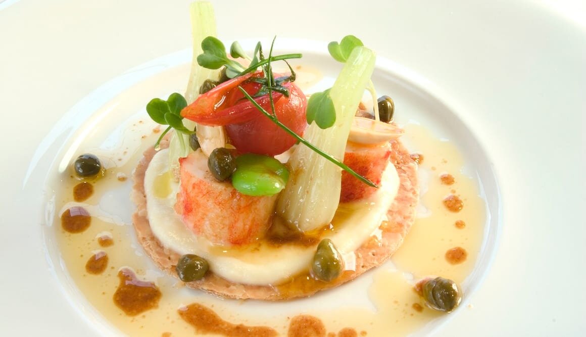 Tartelette de crabe royal de Norvège