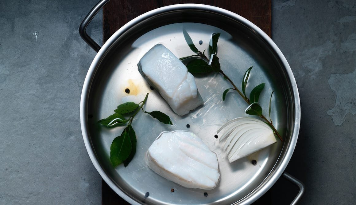 Skrei au court-bouillon