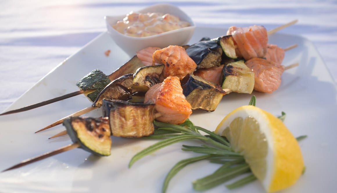 Brochettes de Saumon de Norvège à la provençale