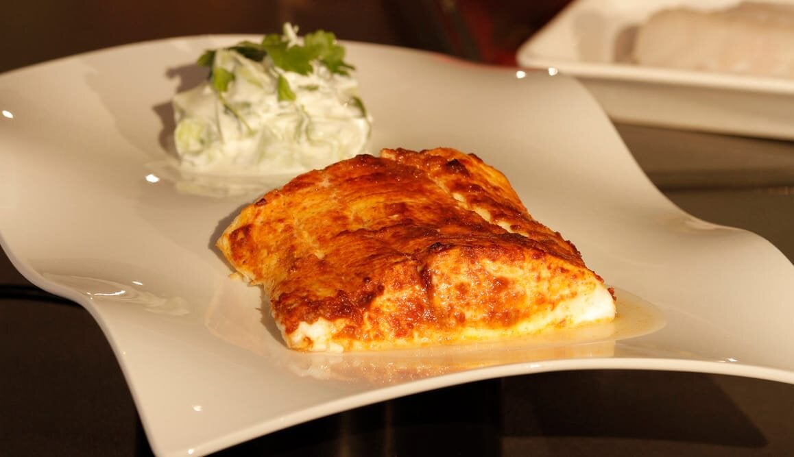 Flétan blanc de Norvège à la harissa