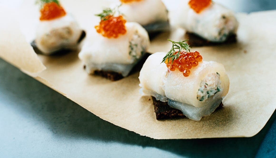 Mini rouleaux de cabillaud de Norvège