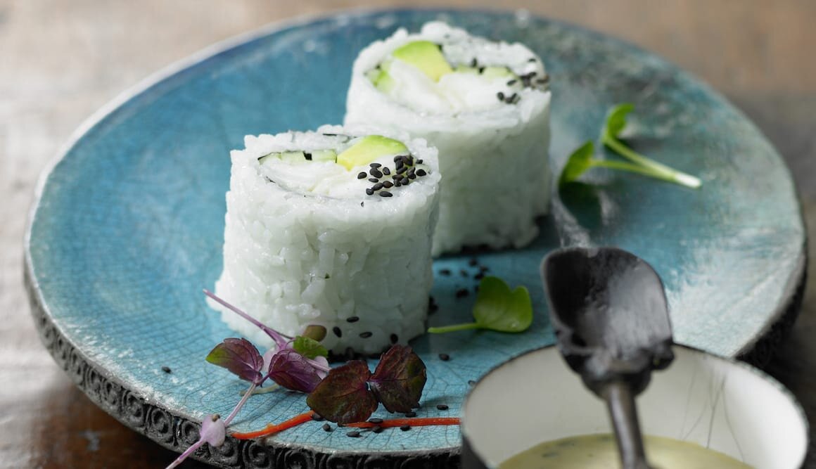 Maki de cabillaud de Norvège et sauce rémoulade pimentée