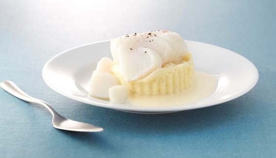 Dos de Cabillaud de Norvège et purée de pommes de terre à la vanille