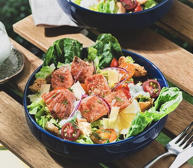 Salade César au Saumon de Norvège