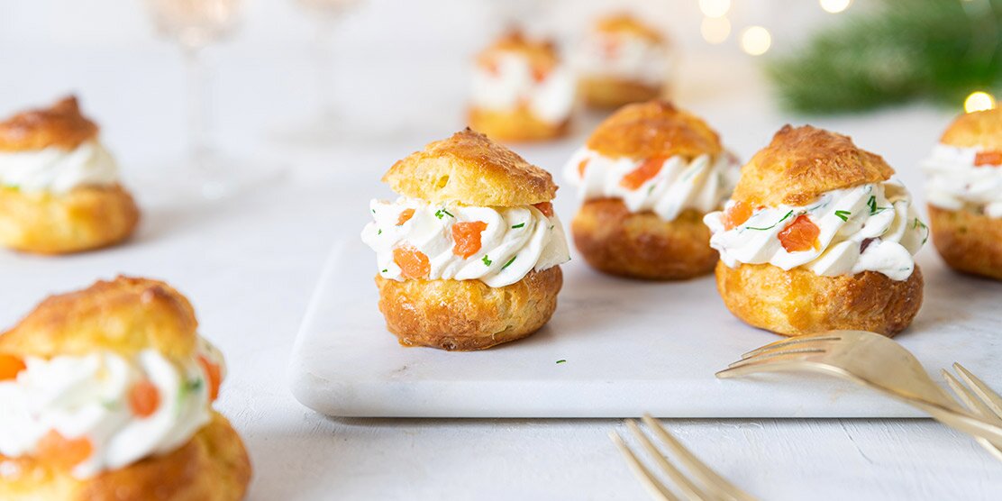 Choux au saumon fumé de Norvège