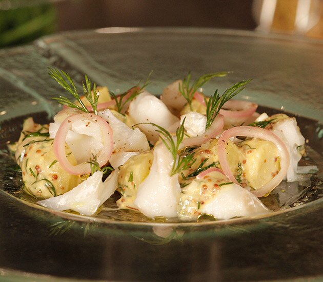 Salade de cabillaud de Norvège aux pommes de terre