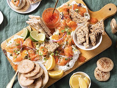 Planche de saumon de Norvège