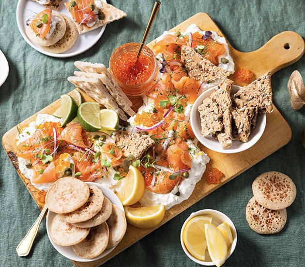 Planche de saumon de Norvège