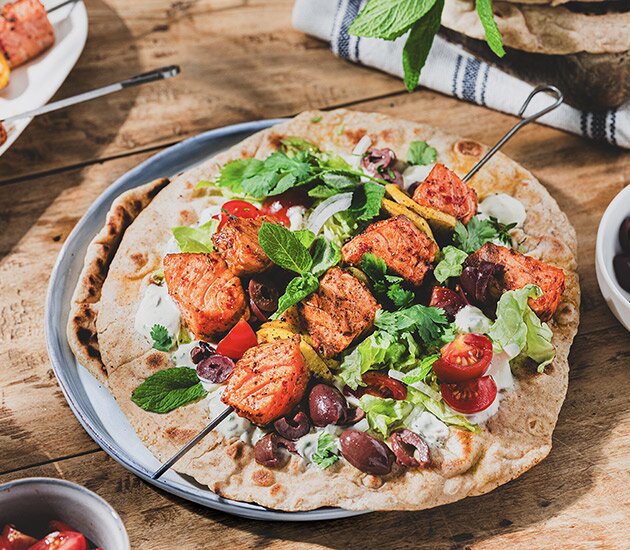 Kebab au Saumon de Norvège