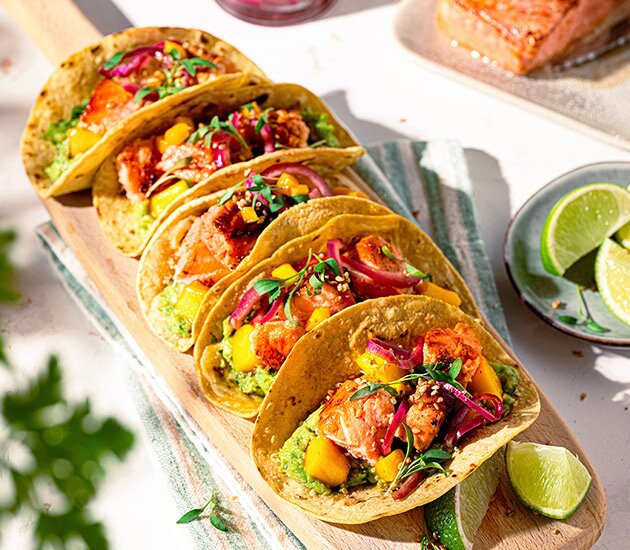 Tacos de saumon de Norvège
