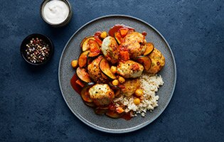 Couscous aux boulettes de lieu noir de Norvège