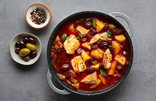 Ragoût de lieu noir de Norvège