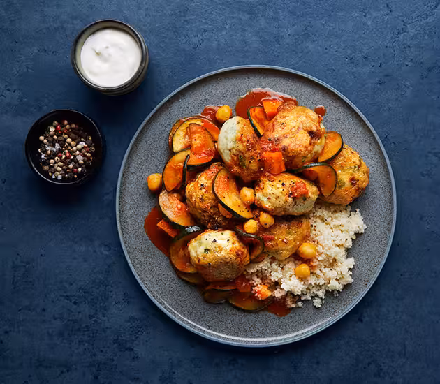 Couscous aux boulettes de lieu noir de Norvège