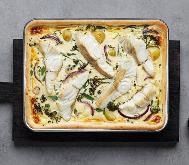 Quiche au lieu noir de Norvège