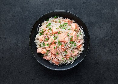 Riz au saumon de Norvège