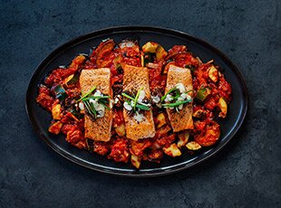 Sauté de saumon de Norvège au parmesan