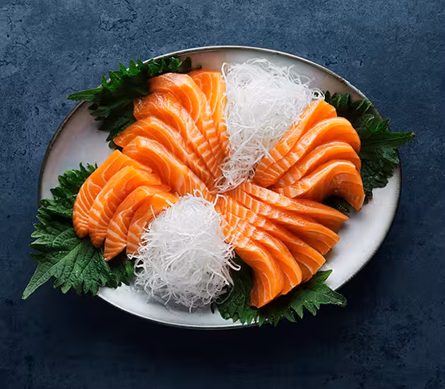 Sashimi et vinaigrette au soja