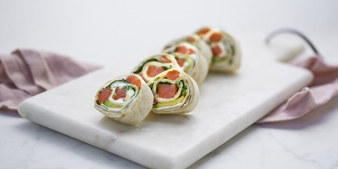Wraps au saumon fumé de Norvège