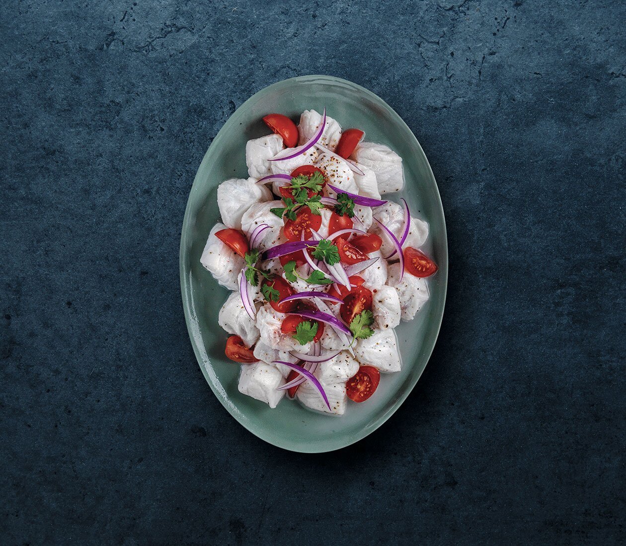 Ceviche de skrei au lait de coco